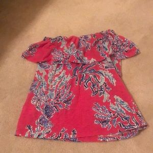 Strapless Lilly Pulitzer Top